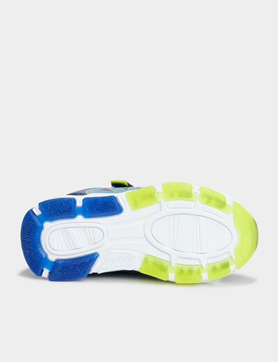 Baskets running lumineuses Liberto bleu garçon
