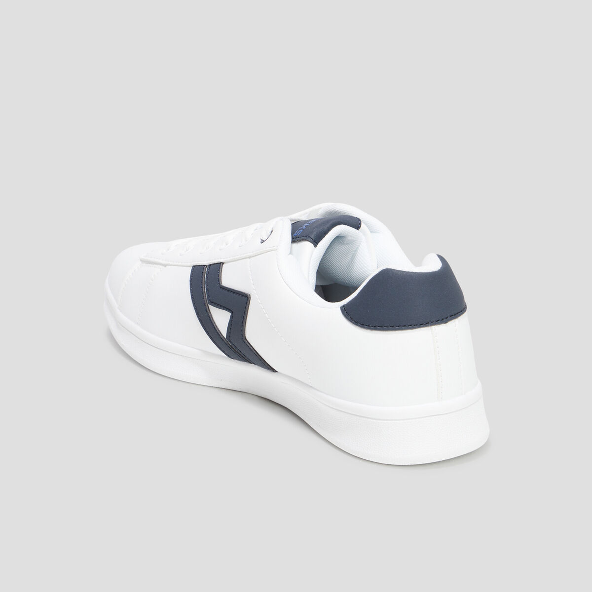 Tennis basses à lacets blanc homme