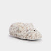 Chaussons doublure fausse fourrure sable fille