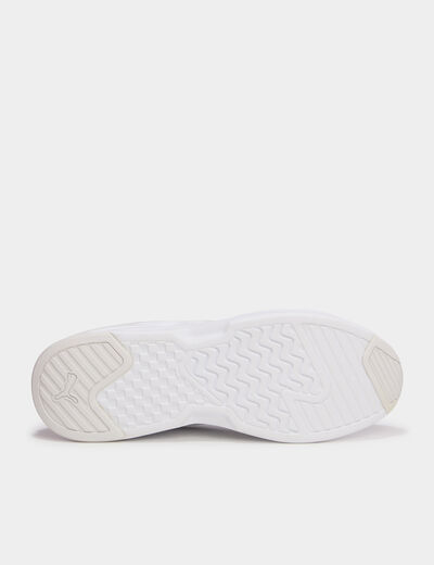 Baskets running &agrave; lacets Puma blanc homme