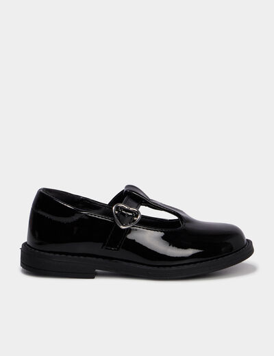 Babies salom&eacute; vernies noir fille