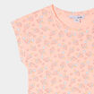 Chemise de nuit manches courtes orange corail fille