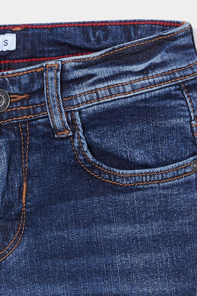 Bermuda regular en jean denim stone gar&ccedil;on