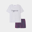 Ensemble pyjama short 2 pièces Modavista bleu femme grande taille