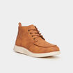 Bottines &agrave; lacets semelle &eacute;paisse marron clair homme