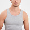 Débardeur coton bretelles larges gris homme