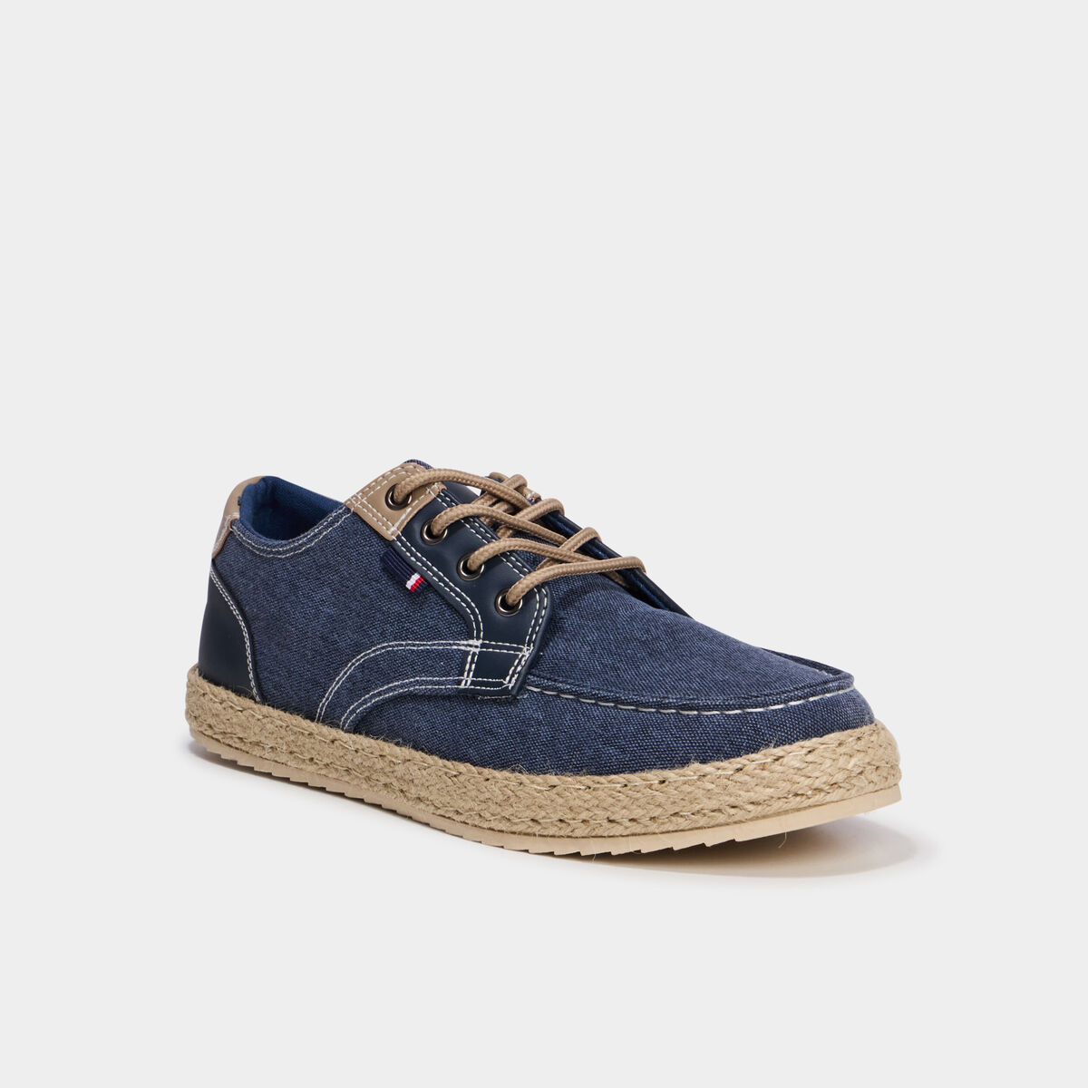 Chaussures bateau en jeans bleu homme