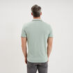 Polo manches courtes coupe droite vert pastel homme