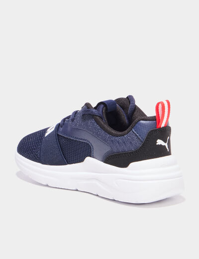 Baskets running Puma WIRED 2 bleu marine gar&ccedil;on