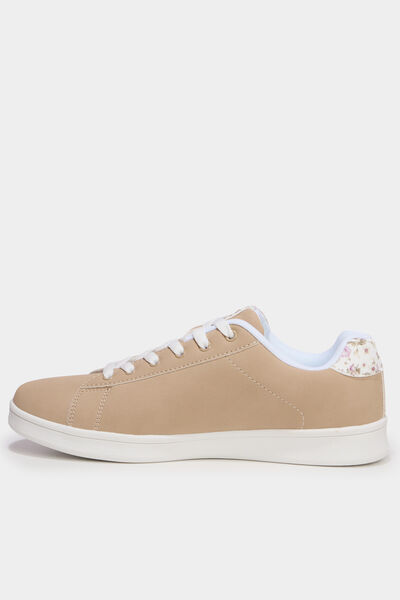 Baskets &agrave; lacets sable femme