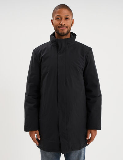 Parka 3-en-1 d&eacute;perlante noir homme