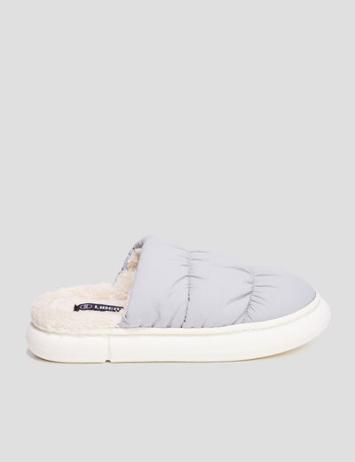 Chaussons mules matelassés Liberto bleu clair femme