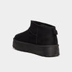 Bottines compens&eacute;es fourr&eacute;es Creeks noir femme