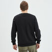 Sweat molleton col rond noir homme