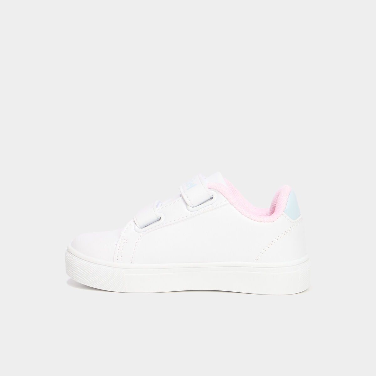 Tennis basses à scratchs Stitch blanc fille