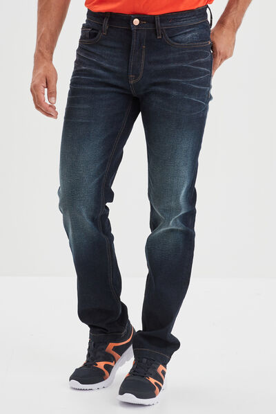 Jeans regular stretch 5 poches Creeks denim brut homme