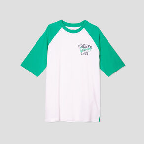 T-shirt oversize manches courtes Creeks vert menthe homme