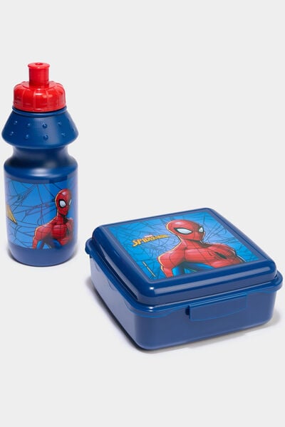 Ensemble lunch box et gourde Spider-Man bleu roi gar&ccedil;on