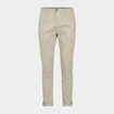 Pantalon chino slim stretch beige homme