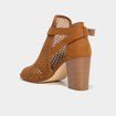 Sandales &agrave; talons marron femme