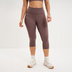 Legging corsaire de sport stretch mauve femme