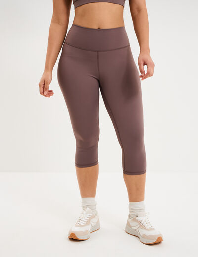 Legging corsaire de sport stretch mauve femme