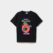 T-shirt madame t&ecirc;te-en-l'air noir femme