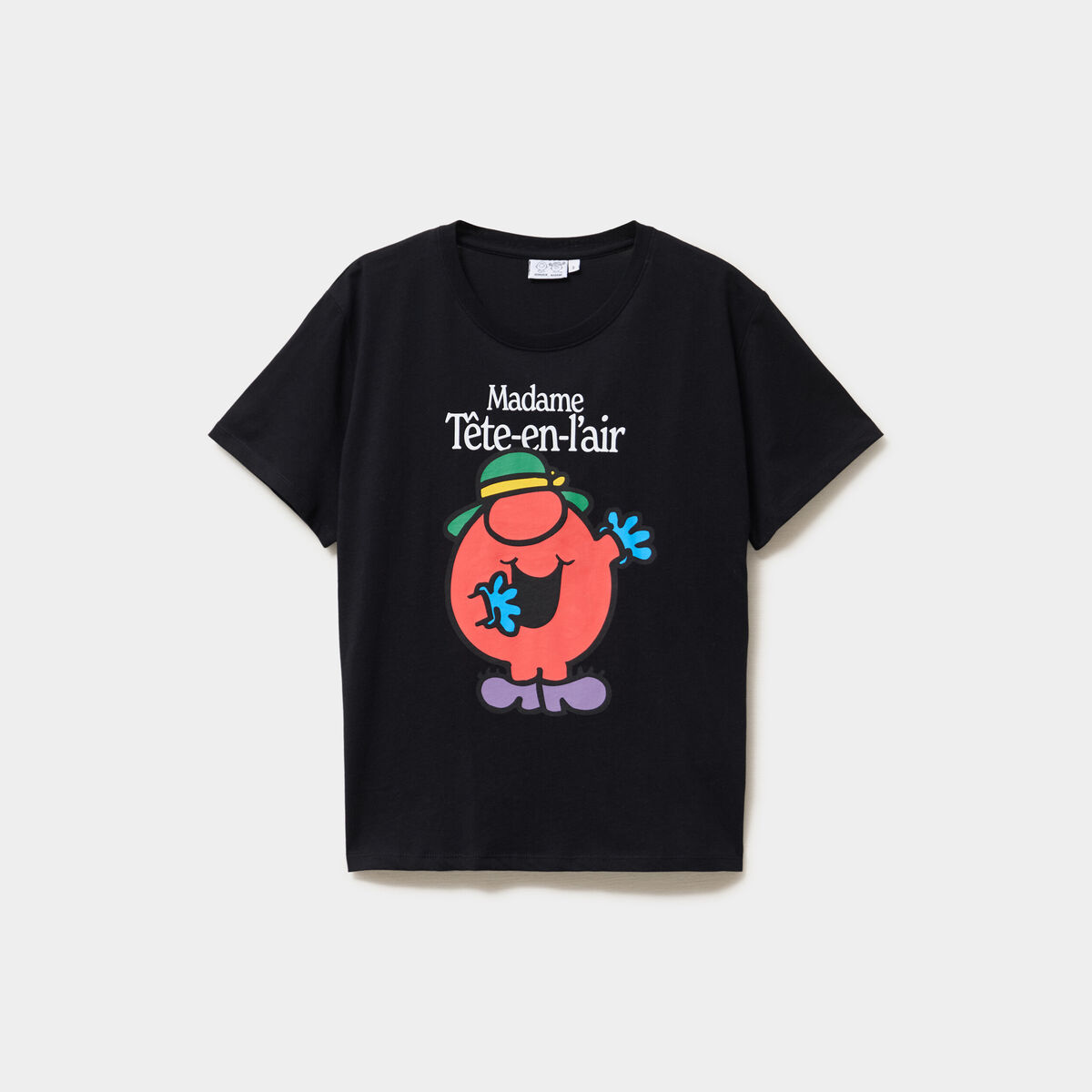 T-shirt madame t&ecirc;te-en-l'air noir femme