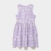 Robe patineuse sans manches coton parme fille