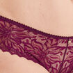 Shorty en dentelle rouge femme