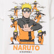 T-shirt manches courtes coton Naruto blanc garçon