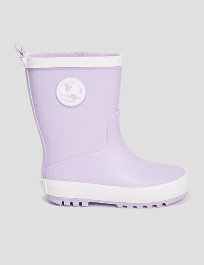 Bottes de pluie Trappeur parme fille