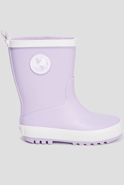 Bottes de pluie Trappeur parme fille