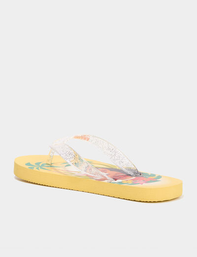 Tongs de plage Vaiana jaune fille