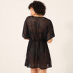 Robe de plage dentelle noir femme