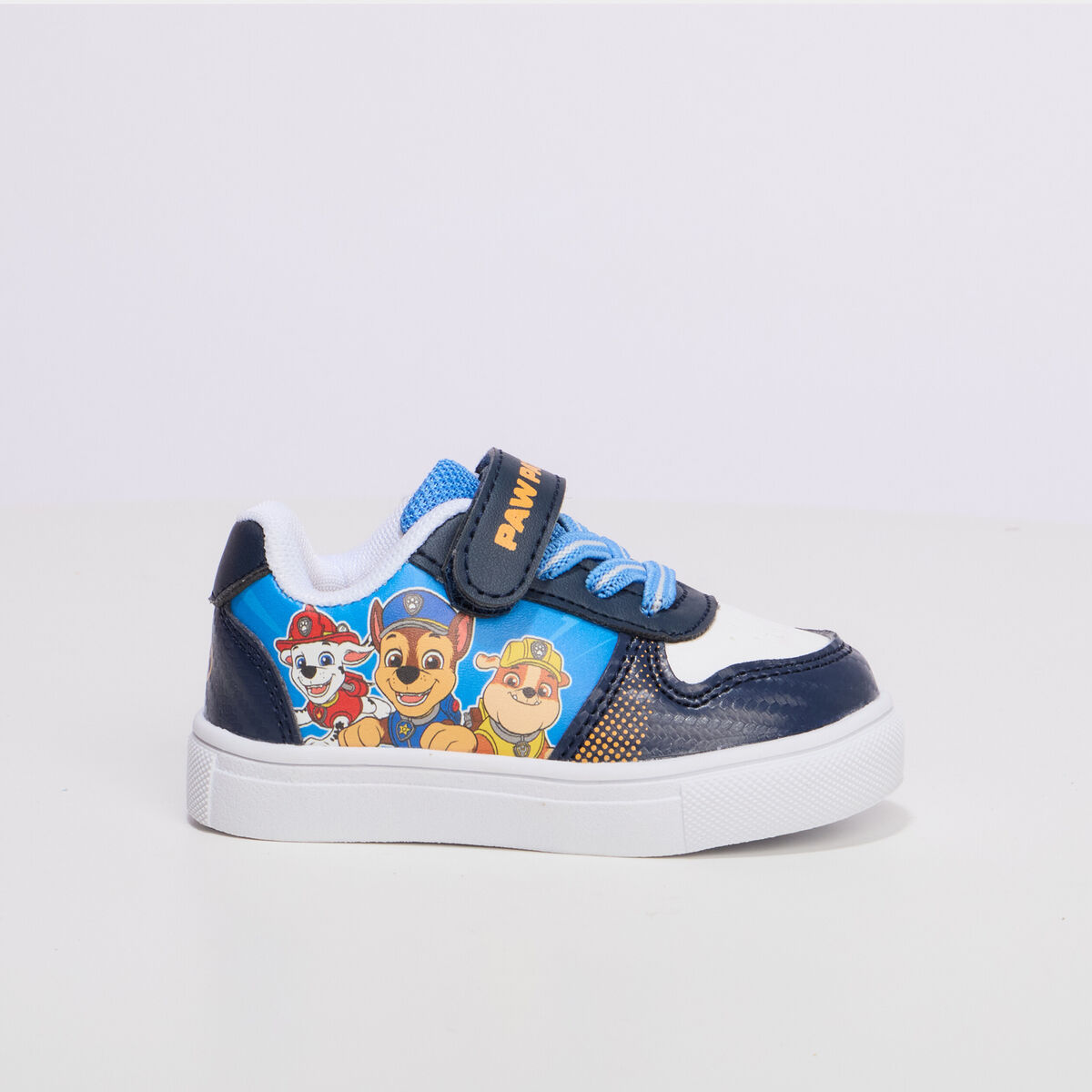 Baskets &agrave; lacets Pat Patrouille bleu b&eacute;b&eacute; gar&ccedil;on