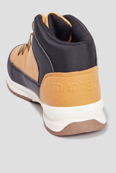 Bottines à lacets Trappeur Boki jaune homme