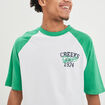 T-shirt oversize manches courtes Creeks vert menthe homme