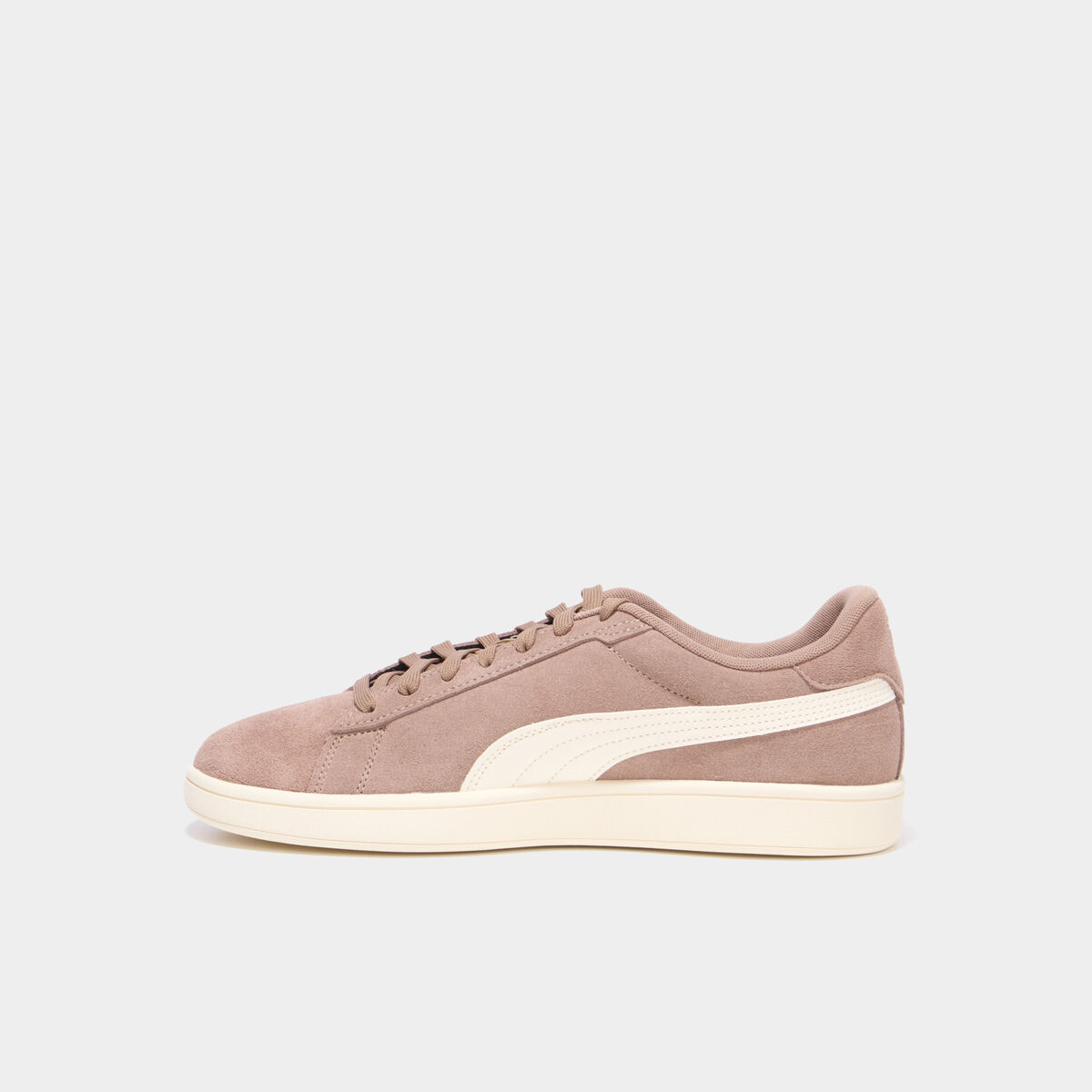 Tennis cuir su&eacute;dine Puma Smash V3 marron clair homme