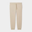 Pantalon jogging droit molleton beige homme
