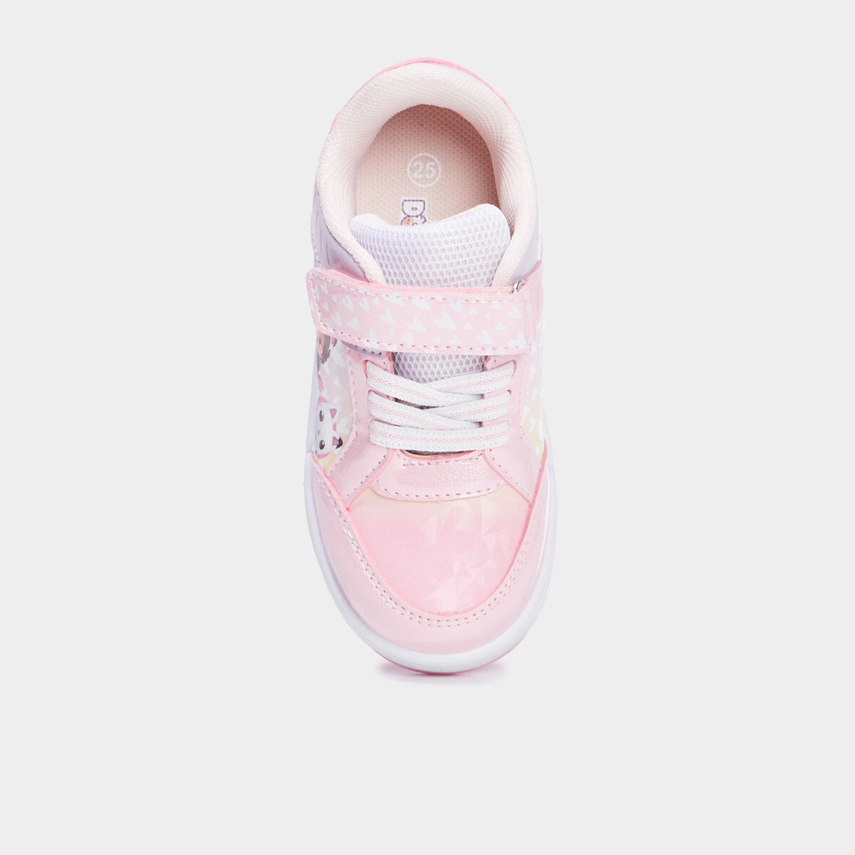 Tennis basses lumineuses paillet&eacute;es Gaby rose fille