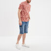 T-shirt manches courtes col rond terracotta homme