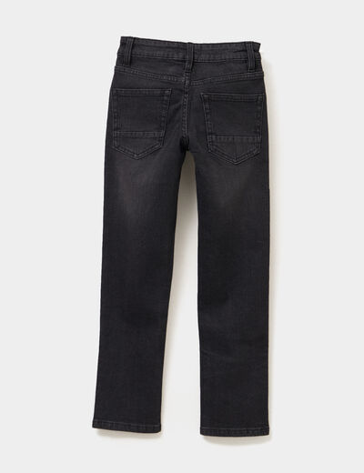 Jeans slim 5 poches denim noir garçon