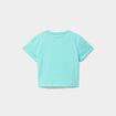 T-shirt avec noeud coton Stitch bleu turquoise fille