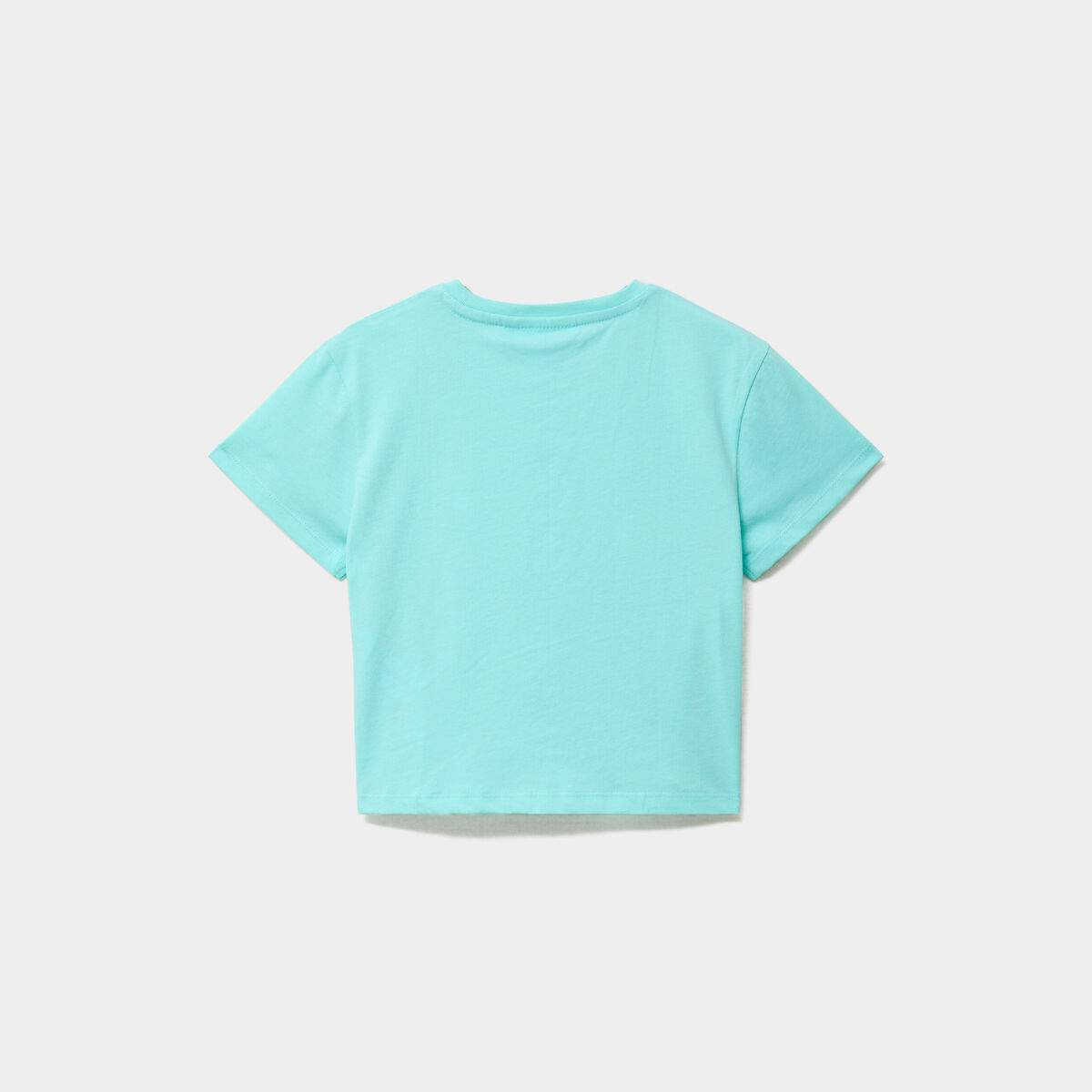 T-shirt avec noeud coton Stitch bleu turquoise fille
