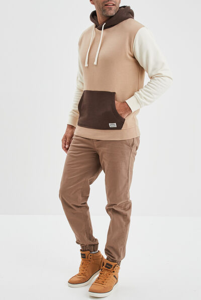 Sweat à capuche hoodie Creeks marron homme