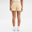 Short en jean slim coton stretch creme femme