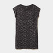 Chemise de nuit manches courtes gris anthracite femme