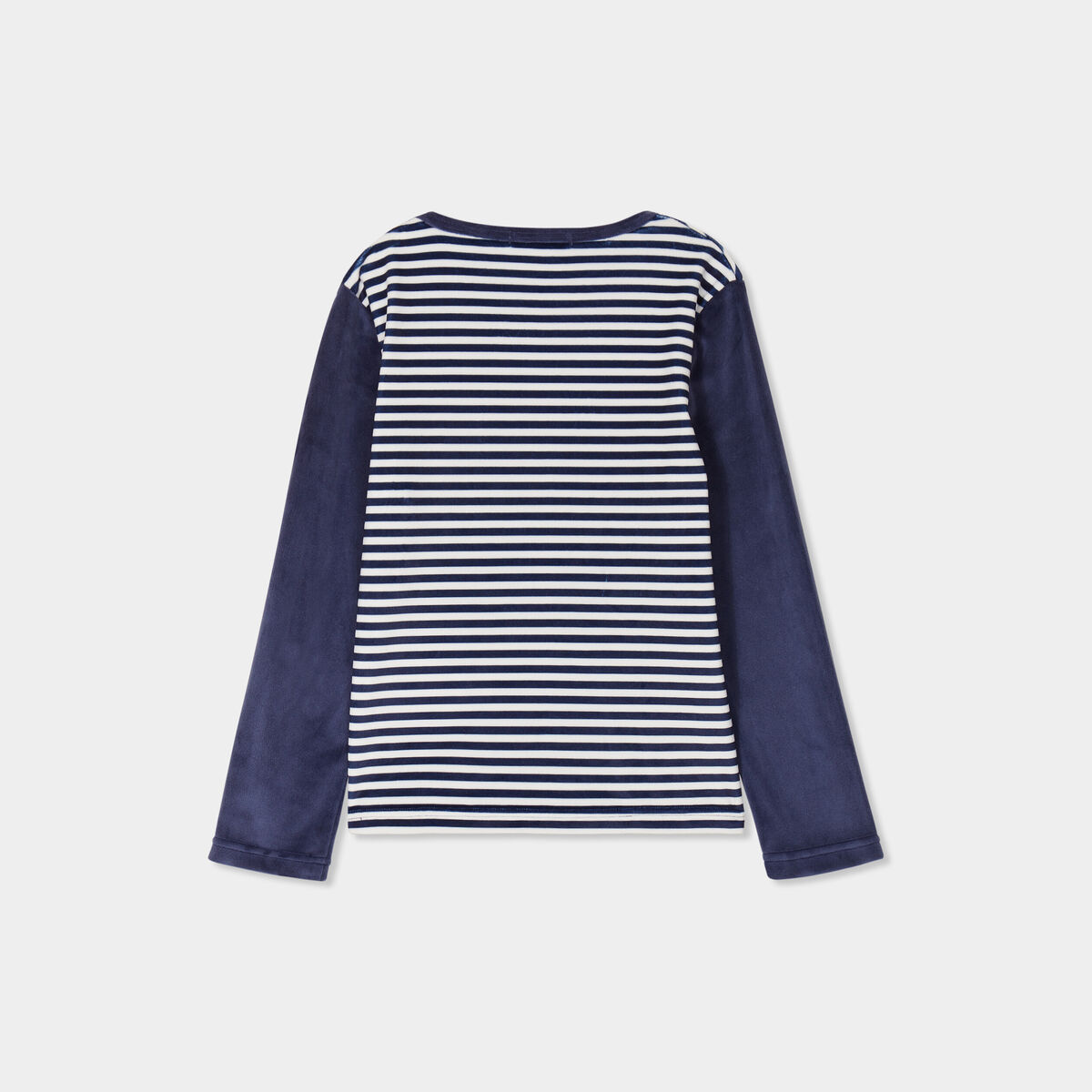 Ensemble de pyjama effet velours bleu marine gar&ccedil;on