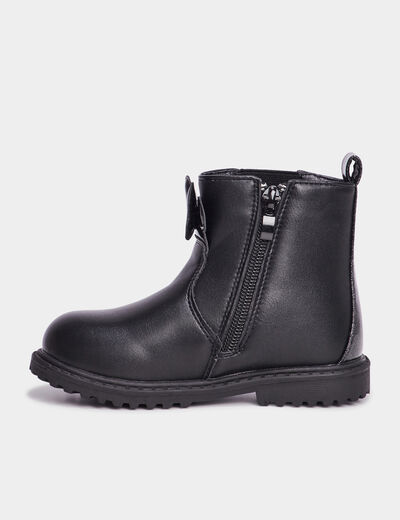 Bottines chelsea Minnie noir fille